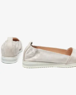 Royalfashion Srebrne baleriny damskie Asya