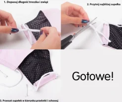 Royalfashion Szara 3 warstwowa maseczka ochronna na twarz