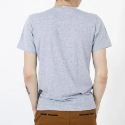 Royalfashion Szara bawełniana koszulka męska z printem