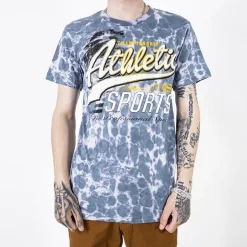 Royalfashion Szara bawełniana koszulka męska z printem