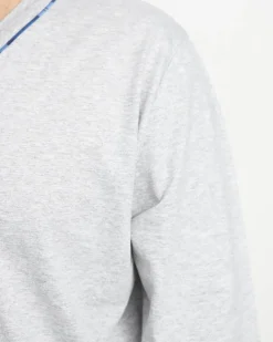 Royalfashion Szara piżama męska zapinana na guziki