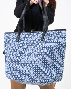 Royalfashion Torba w kolorze niebieskim z printem