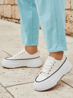 Royalfashion Trampki damskie na platformie Beemes