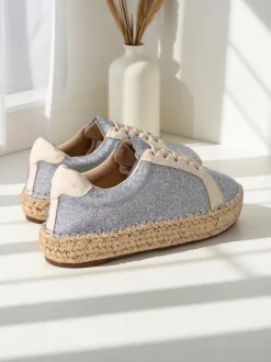 Royalfashion Trampki damskie z brokatem Sercele