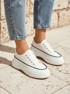 Royalfashion Trampki damskie na platformie Beemes