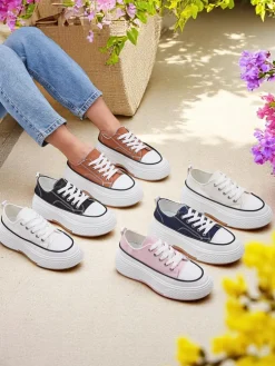 Royalfashion Trampki damskie na platformie Beemes