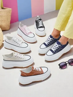 Royalfashion Trampki damskie na platformie Beemes