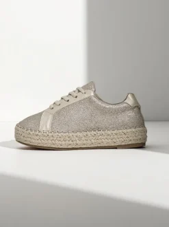 Royalfashion Trampki damskie z brokatem Sercele