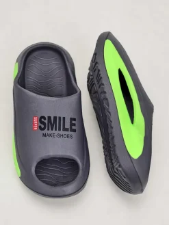 Royalfashion Uniwersalne gumowe klapki Super Smile