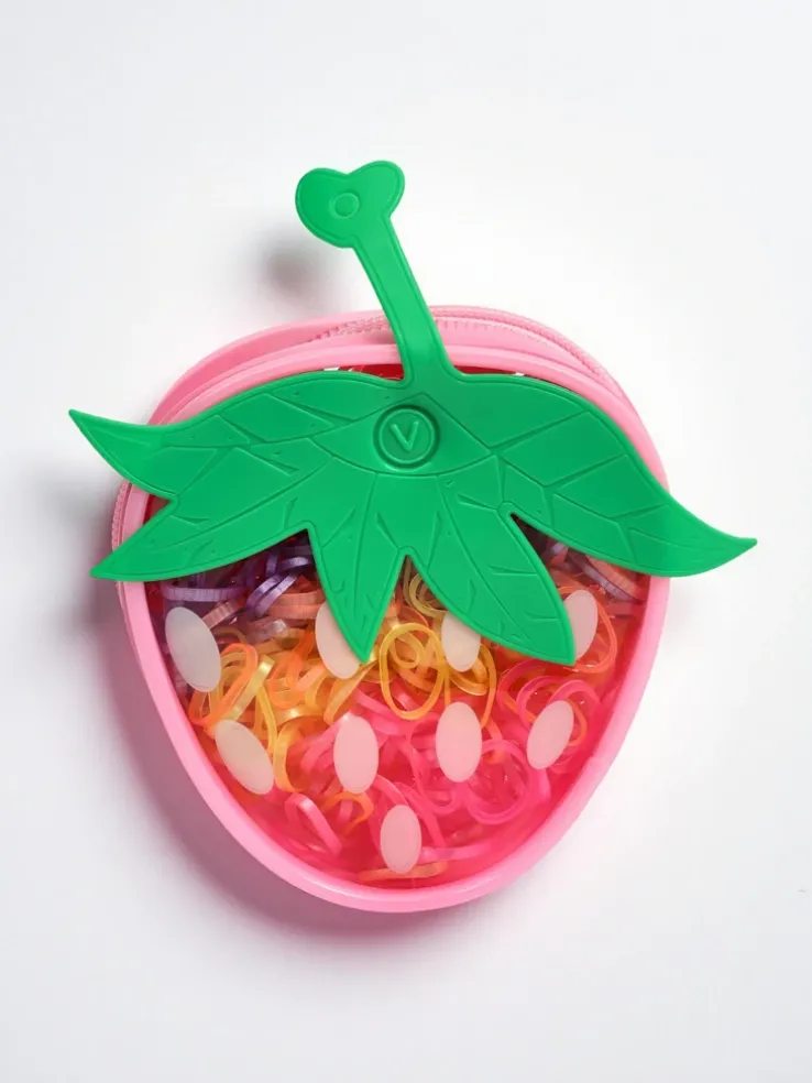 Royalfashion Wielokolorowe gumeczki silikonowe Truskawka