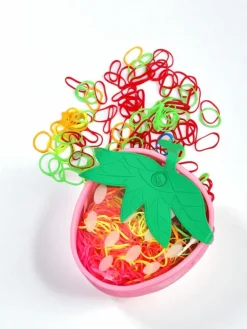 Royalfashion Wielokolorowe gumeczki silikonowe Truskawka