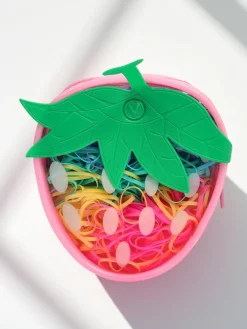 Royalfashion Wielokolorowe gumeczki silikonowe Truskawka