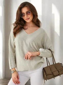 Royalfashion Wiskozowy cienki damski sweterek