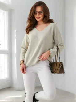 Royalfashion Wiskozowy cienki damski sweterek