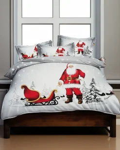 Royalfashion Świąteczna pościel 140x200 komplet 4 CZĘŚCI