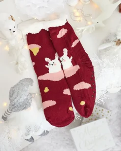 Royalfashion Świąteczne damskie zimowe skarpetki z zwężeniami