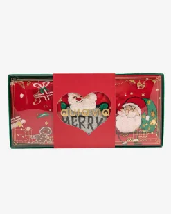 Royalfashion Świąteczne skarpetki w pudełku 3/pak