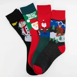 Royalfashion Świąteczne skarpetki w pudełku 4/pak