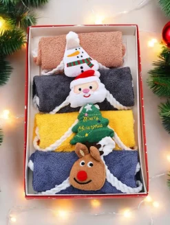 Royalfashion Świąteczny komplet ręczników Happy Xmas