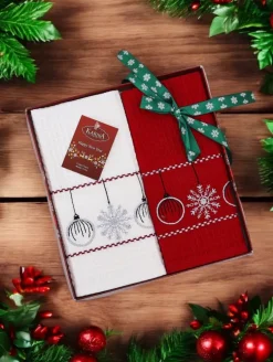 Royalfashion Świąteczny komplet ręczników Happy New Year