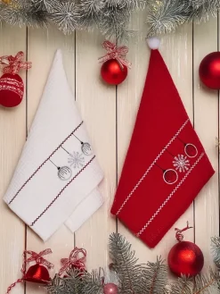 Royalfashion Świąteczny komplet ręczników Happy New Year