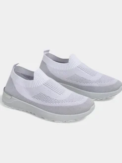 Royalfashion Wsuwane damskie materiałowe buty sportowe Terrifa