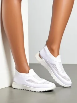 Royalfashion Wsuwane damskie materiałowe buty sportowe Terrifa