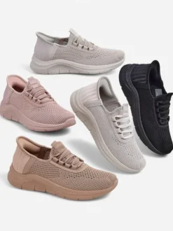 Royalfashion Wsuwane damskie materiałowe buty sportowe Arrate