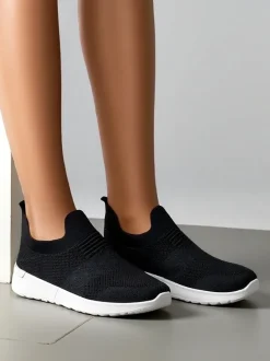 Royalfashion Wsuwane damskie materiałowe buty sportowe Satet