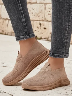 Royalfashion Wsuwane damskie materiałowe buty sportowe Serra