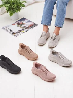 Royalfashion Wsuwane damskie materiałowe buty sportowe Arrate