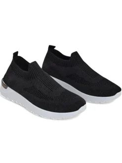 Royalfashion Wsuwane damskie materiałowe buty sportowe Terrifa