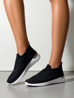 Royalfashion Wsuwane damskie materiałowe buty sportowe Terrifa