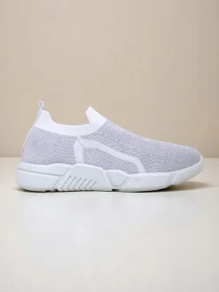 Royalfashion Wsuwane damskie materiałowe buty sportowe Vena