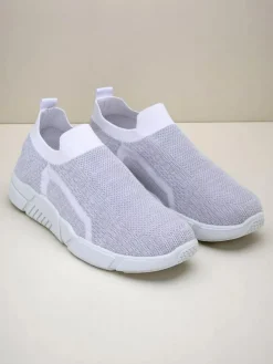 Royalfashion Wsuwane damskie materiałowe buty sportowe Vena