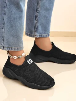 Royalfashion Wsuwane damskie materiałowe buty sportowe Flex Move