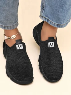 Royalfashion Wsuwane damskie materiałowe buty sportowe Flex Move