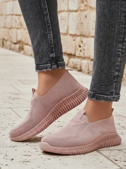 Royalfashion Wsuwane damskie materiałowe buty sportowe Serra