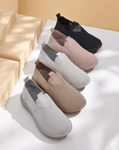 Royalfashion Wsuwane damskie materiałowe buty sportowe Serra