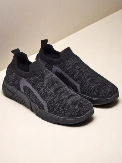 Royalfashion Wsuwane damskie materiałowe buty sportowe Vena