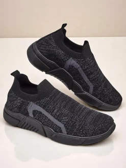 Royalfashion Wsuwane damskie materiałowe buty sportowe Vena