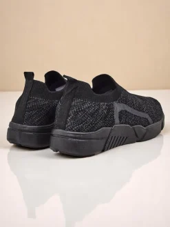 Royalfashion Wsuwane damskie materiałowe buty sportowe Vena