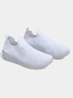 Royalfashion Wsuwane damskie materiałowe buty sportowe Satet