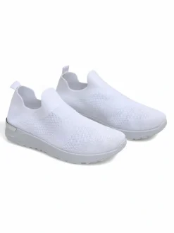 Royalfashion Wsuwane damskie materiałowe buty sportowe Satet