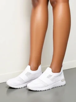 Royalfashion Wsuwane damskie materiałowe buty sportowe Satet