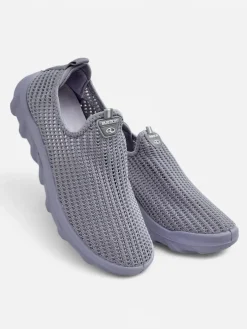 Royalfashion Wsuwane damskie materiałowe buty sportowe Erra