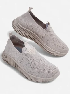 Royalfashion Wsuwane damskie materiałowe buty sportowe Serra