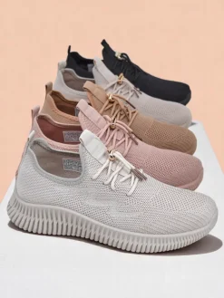 Royalfashion Wsuwane damskie materiałowe buty sportowe Royaletta