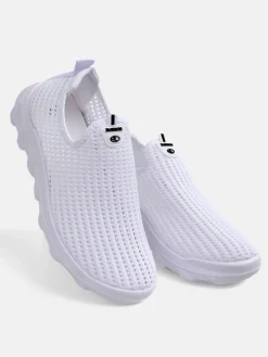 Royalfashion Wsuwane damskie materiałowe buty sportowe Erra