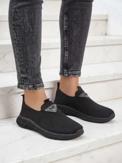 Royalfashion Wsuwane damskie materiałowe buty sportowe Serra